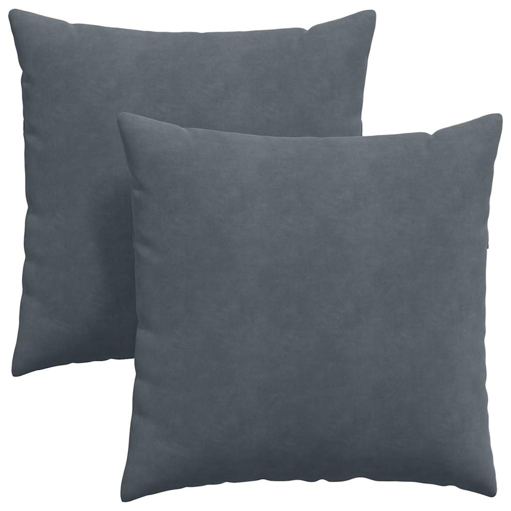 vidaXL Poduszki na sofę 2 pcs Ciemnoszary 80 x 80 cm
