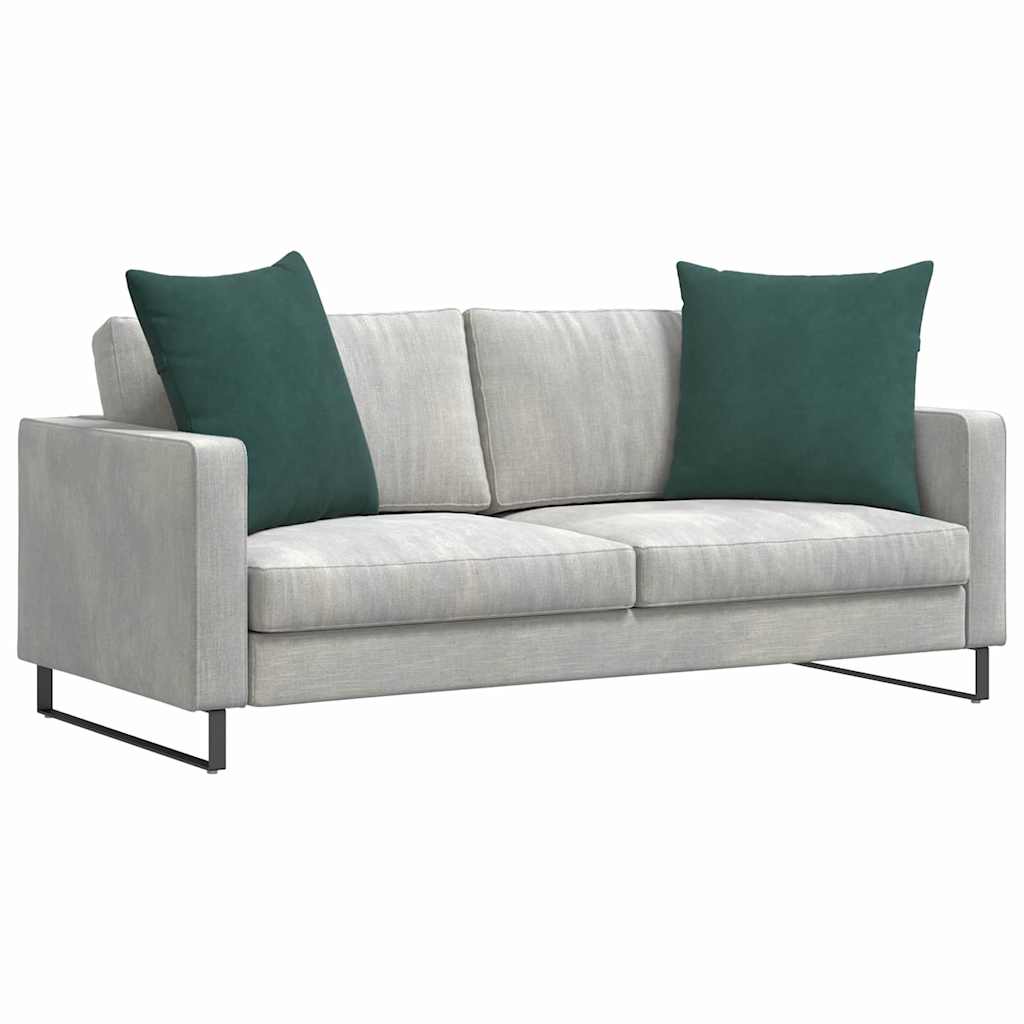 vidaXL Poduszki na sofę 2 pcs Ciemna zieleń 80 x 80 cm