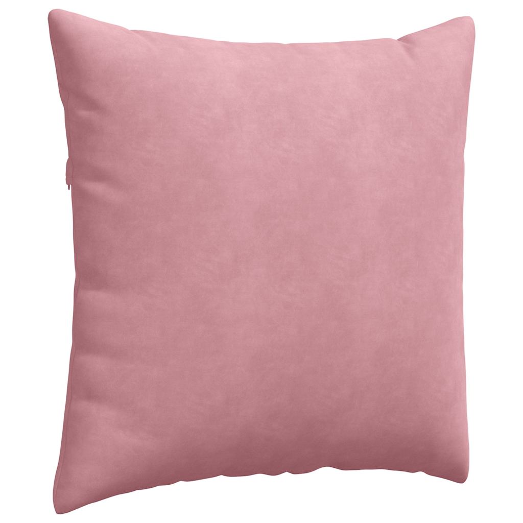 vidaXL Poduszki na sofę 2 pcs Różowy 80 x 80 cm Tkanina sztruksowa