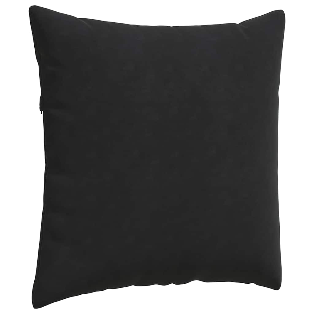 vidaXL Poduszki na sofę 2 pcs Czarny 80 x 80 cm Tkanina sztruksowa
