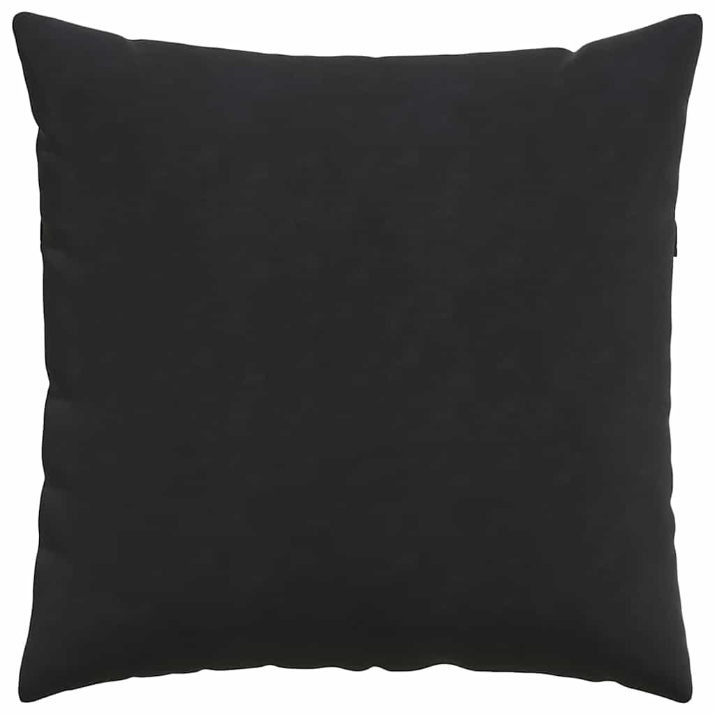 vidaXL Poduszki na sofę 2 pcs Czarny 80 x 80 cm Tkanina sztruksowa