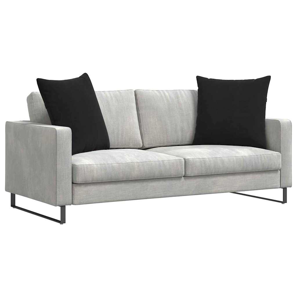 vidaXL Poduszki na sofę 2 pcs Czarny 80 x 80 cm Tkanina sztruksowa