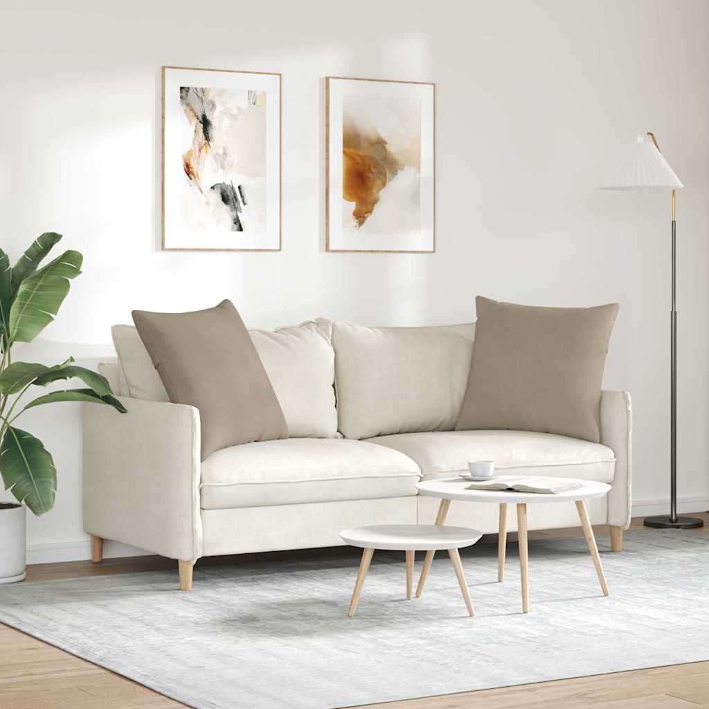 vidaXL Poduszki na sofę 2 pcs Ciemnoszary 80 x 80 cm tkanina