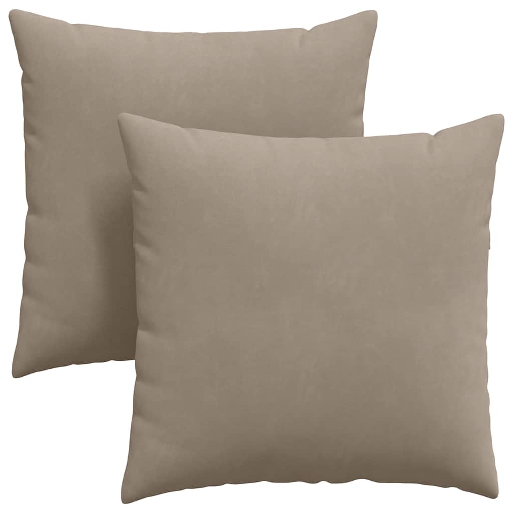 vidaXL Poduszki na sofę 2 pcs Ciemnoszary 80 x 80 cm tkanina