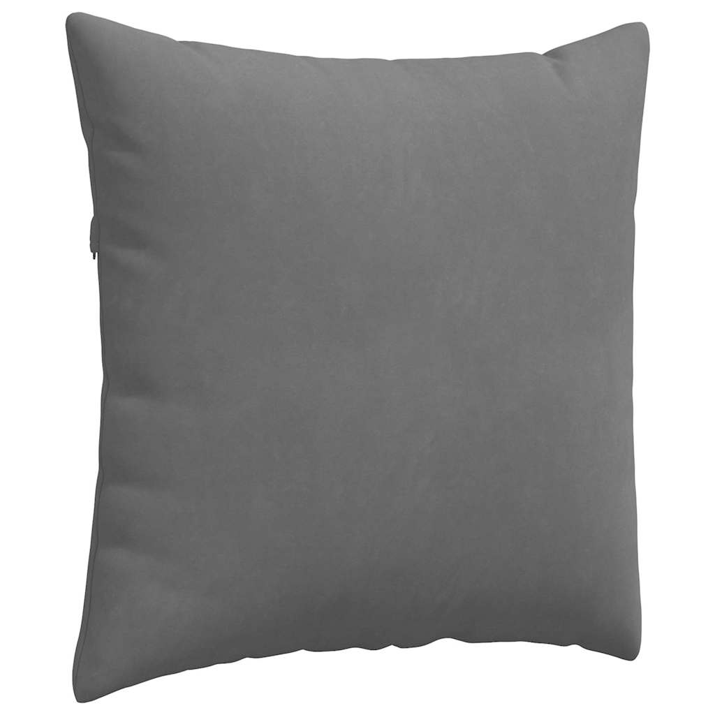 vidaXL Poduszki na sofę 2 pcs Ciemnoszary 80 x 80 cm tkanina