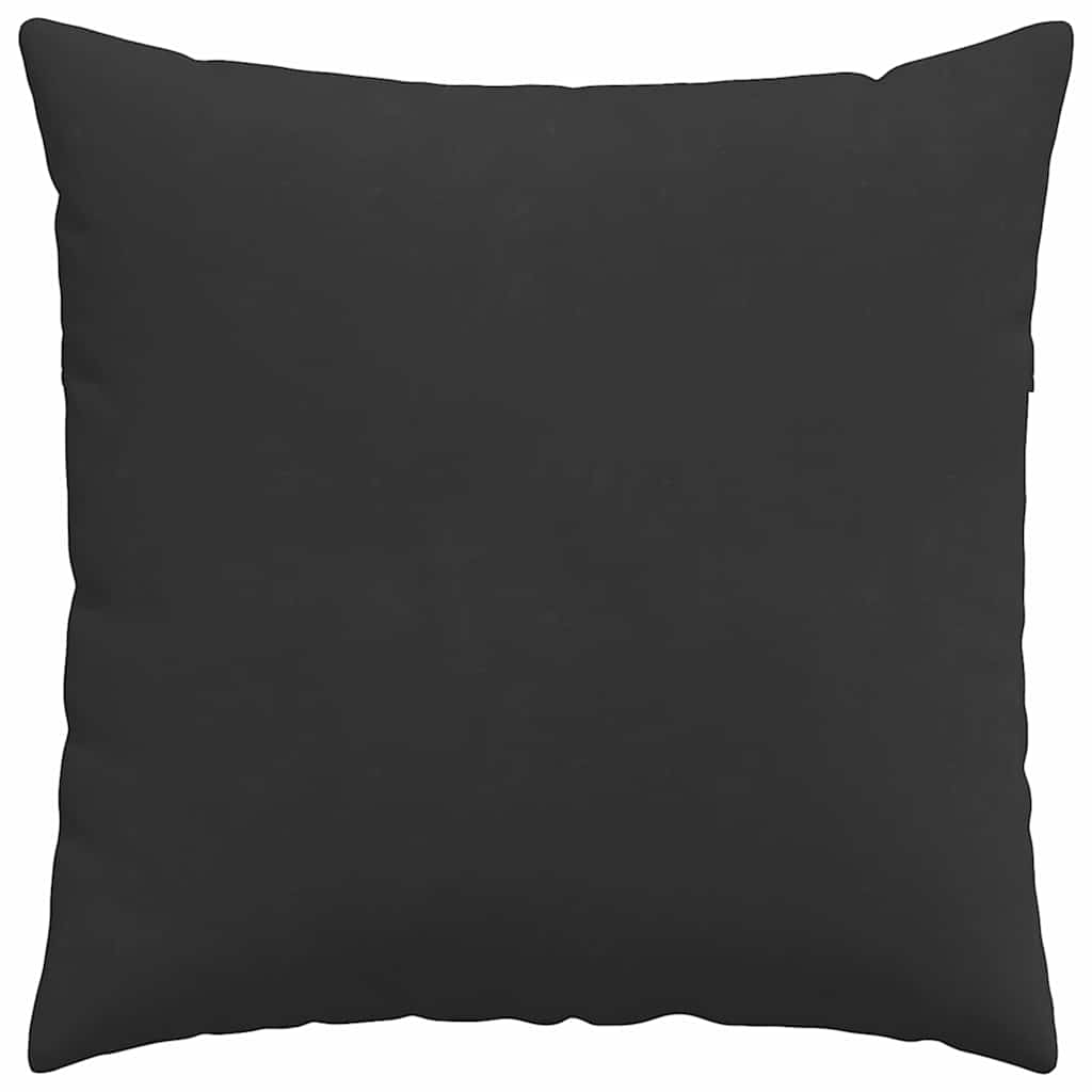 vidaXL Poduszki na sofę 2 pcs Czarny 80 x 80 cm tkanina