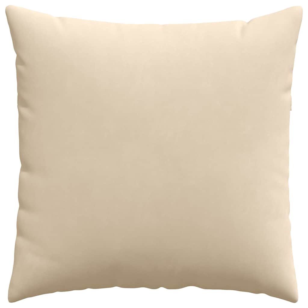vidaXL Poduszki na sofę 2 pcs Kremowy 80 x 80 cm tkanina