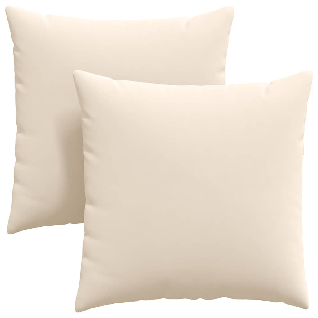 vidaXL Poduszki na sofę 2 pcs Beżowy 80 x 80 cm tkanina