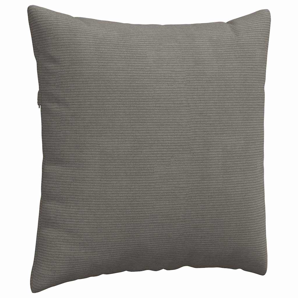 vidaXL Poduszki na sofę 2 pcs Jasnoszary 80 x 80 cm Tkanina sztruksowa