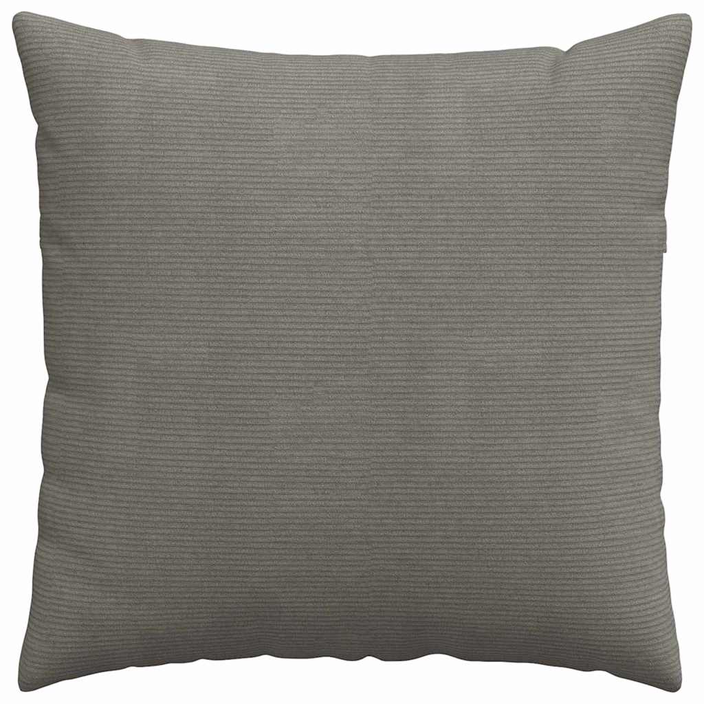 vidaXL Poduszki na sofę 2 pcs Jasnoszary 80 x 80 cm Tkanina sztruksowa