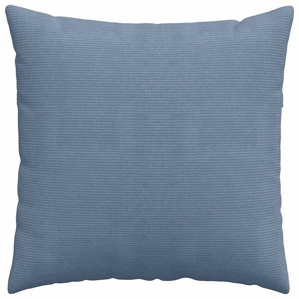 vidaXL Poduszki na sofę 2 pcs Niebieski 80 x 80 cm Tkanina sztruksowa