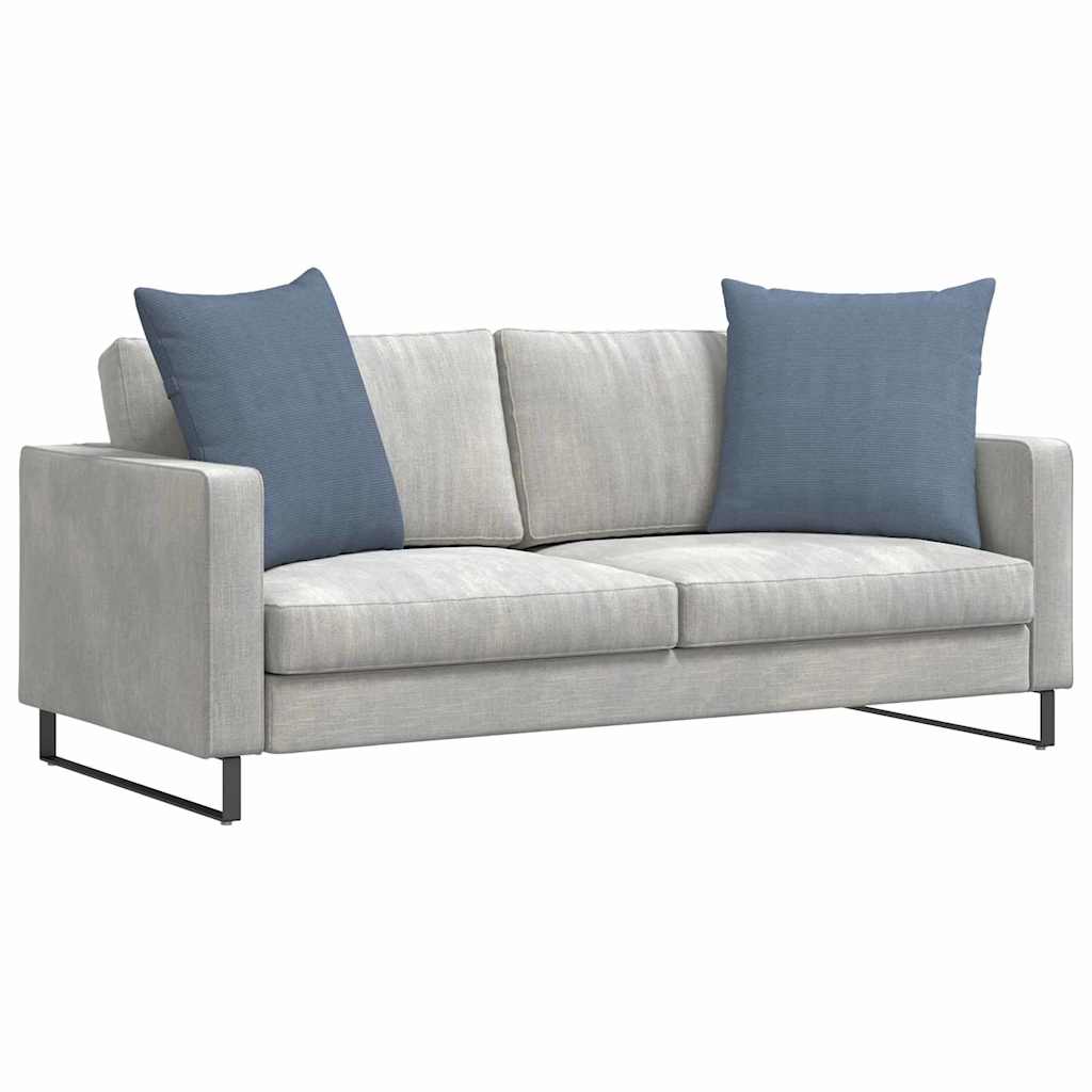 vidaXL Poduszki na sofę 2 pcs Niebieski 80 x 80 cm Tkanina sztruksowa