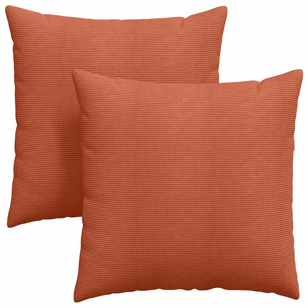 vidaXL Poduszki na sofę 2 pcs Czerwono-pomarańczowy 80 x 80 cm