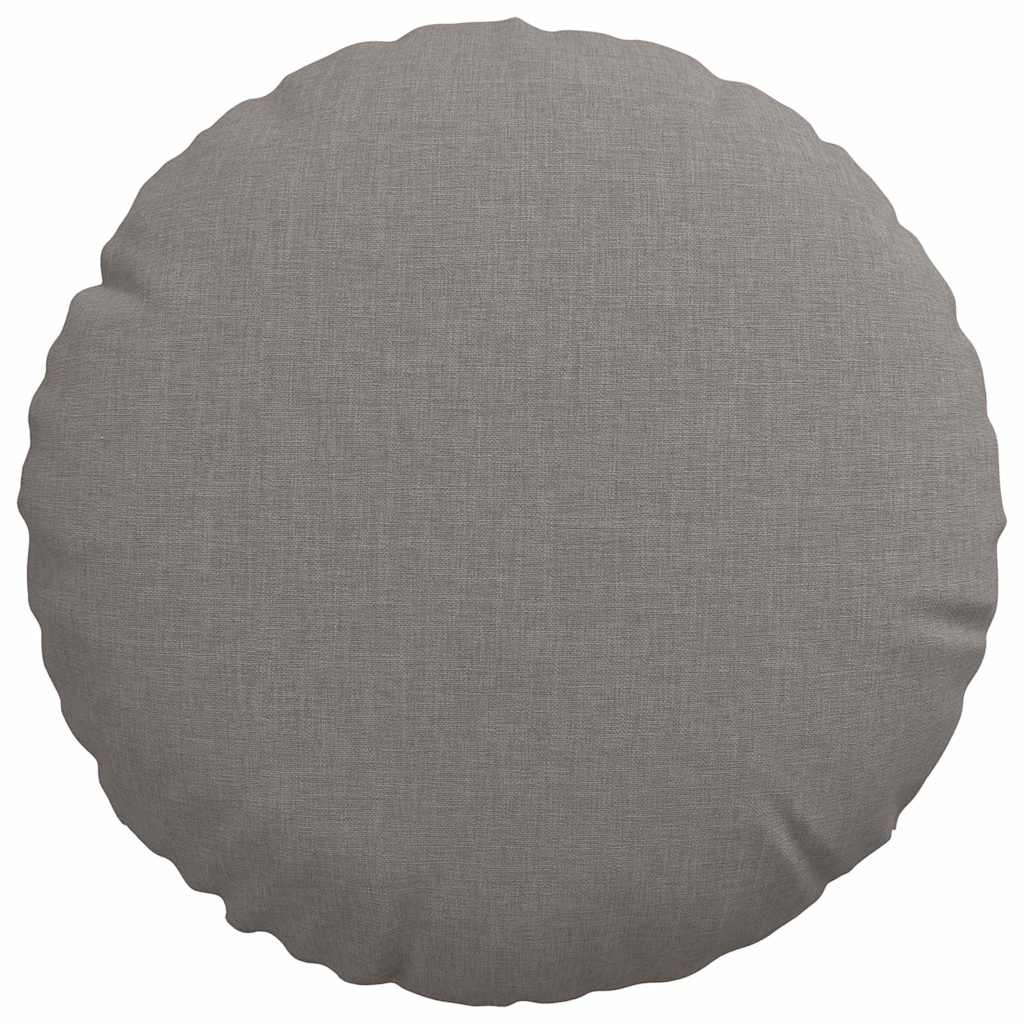 vidaXL Poduszki na siedziska 2 pcs Ciemnoszary Ø30 x 13 cm tkanina
