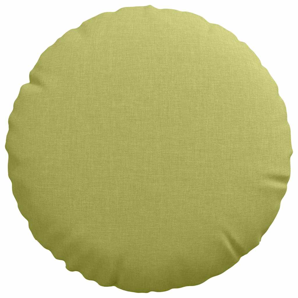 vidaXL Poduszki na siedziska 2 pcs Jasnozielony Ø30 x 13 cm tkanina