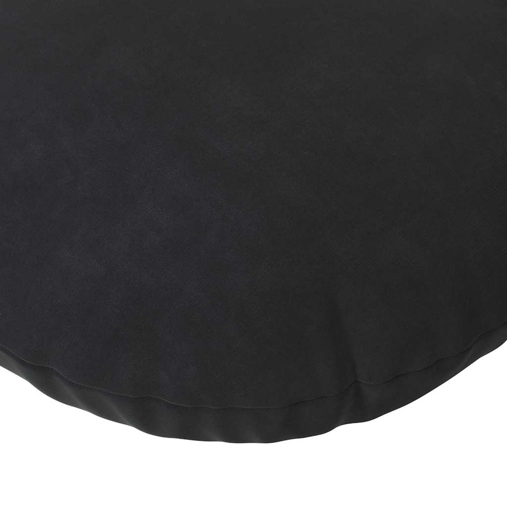 vidaXL Poduszki na siedziska 2 pcs Czarny Ø30 x 13 cm Aksamit