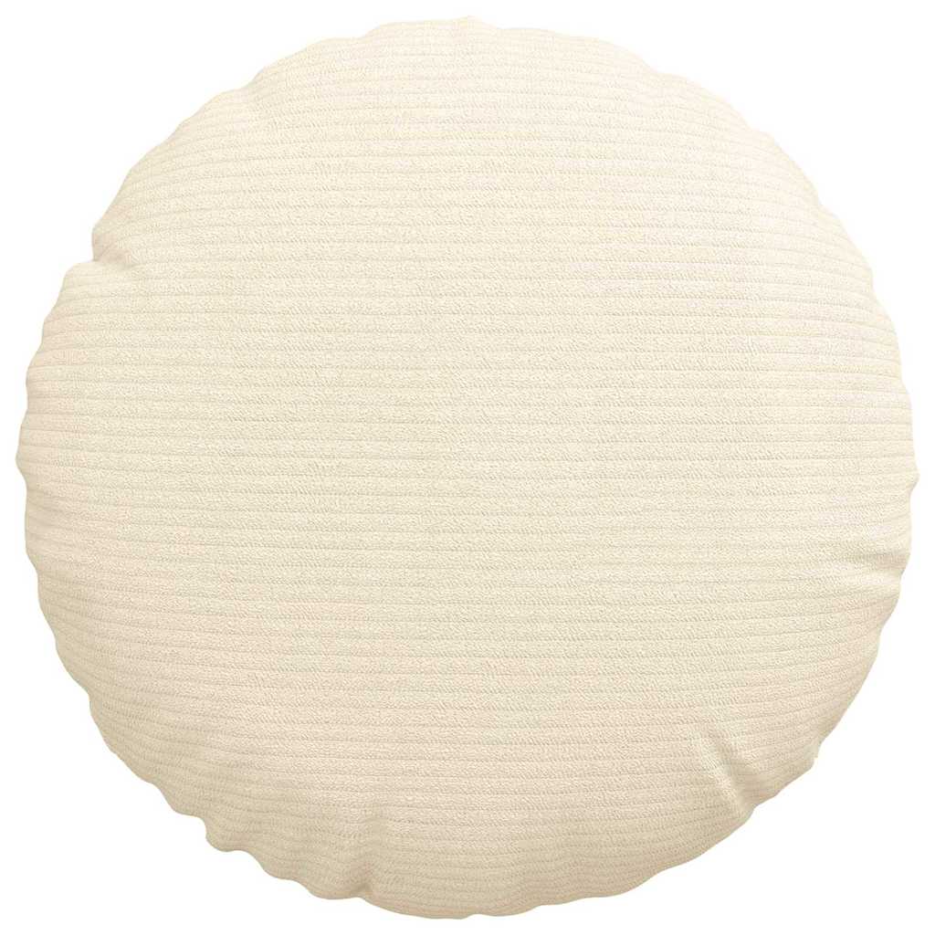 vidaXL Poduszki na siedziska 2 pcs Kremowy Ø30 x 13 cm