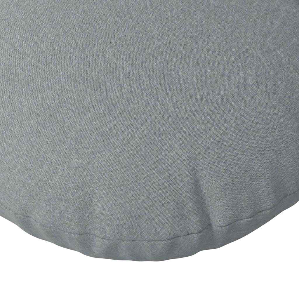 vidaXL Poduszki na siedziska 2 pcs Jasnoszary Ø40 x 13 cm tkanina