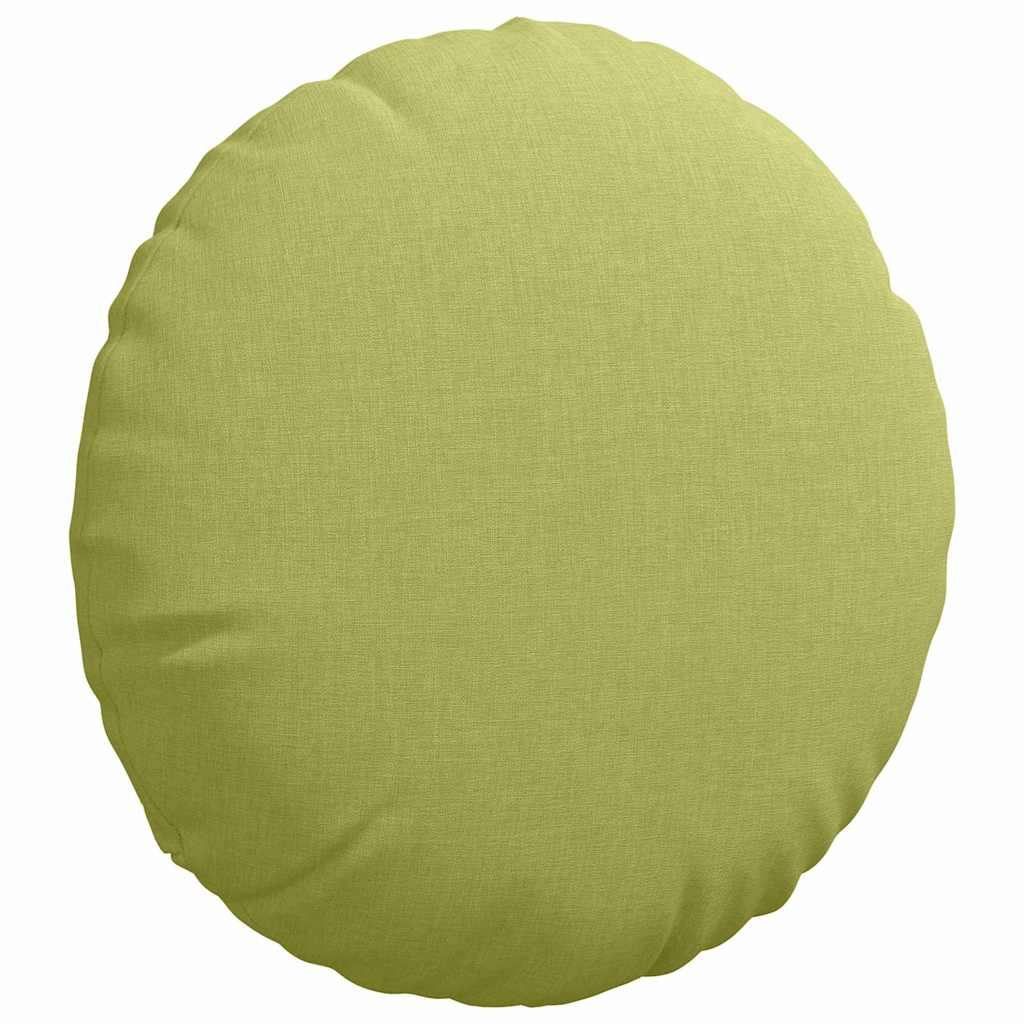 vidaXL Poduszki na siedziska 2 pcs Jasnozielony Ø40 x 13 cm tkanina