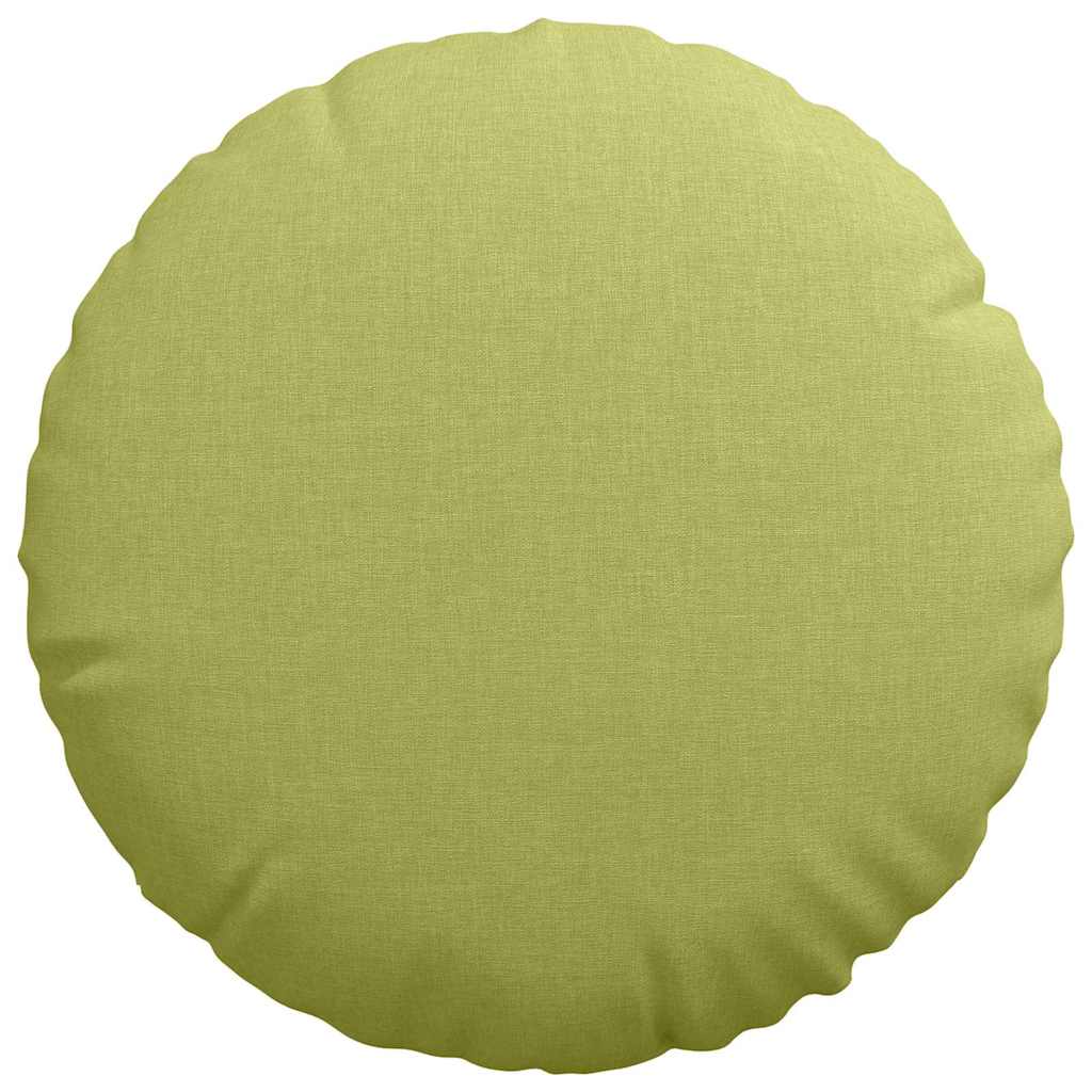 vidaXL Poduszki na siedziska 2 pcs Jasnozielony Ø40 x 13 cm tkanina