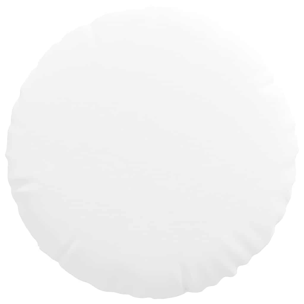 vidaXL Poduszki na siedziska 2 pcs Biały Ø40 x 13 cm tkanina