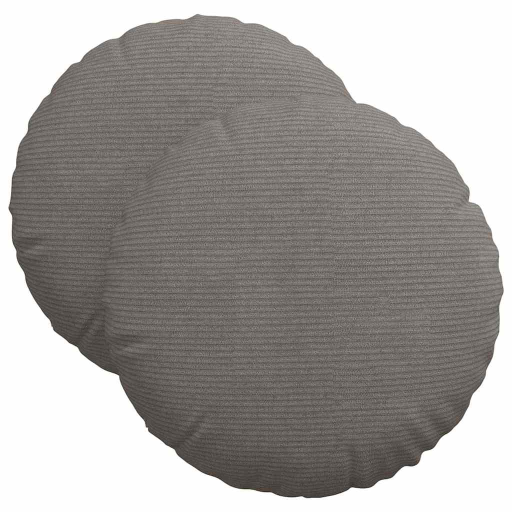vidaXL Poduszki na siedziska 2 pcs Jasnoszary Ø 40 cm