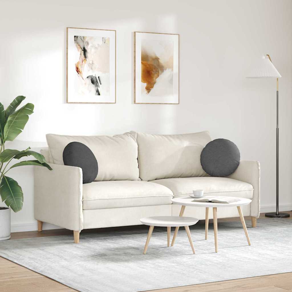 vidaXL Poduszki na siedziska 2 pcs Ciemnoszary Ø 40 cm