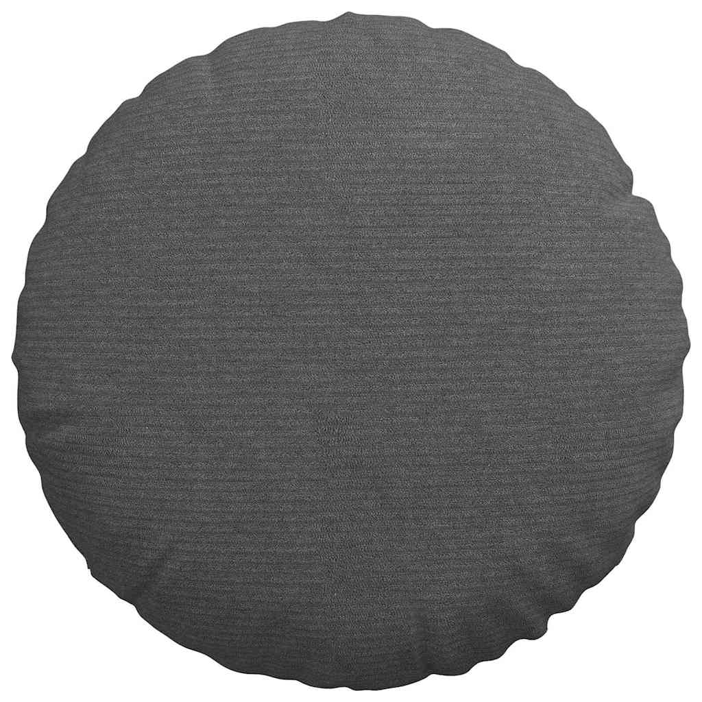 vidaXL Poduszki na siedziska 2 pcs Ciemnoszary Ø 40 cm