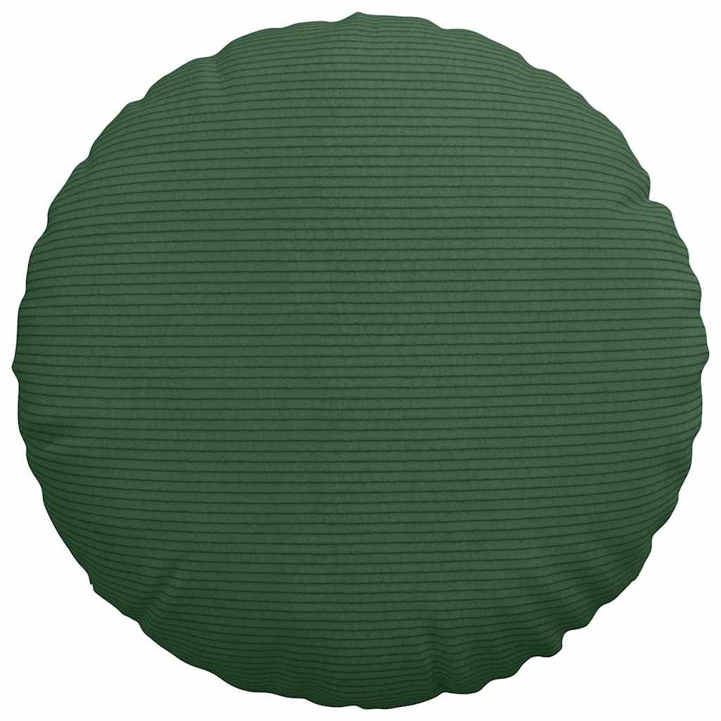 vidaXL Poduszki na siedziska 2 pcs Ciemna zieleń Ø 40 cm