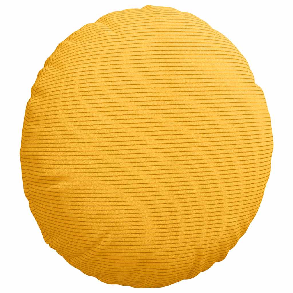 vidaXL Poduszki na siedziska 2 pcs Jasnożółty Ø 40 cm