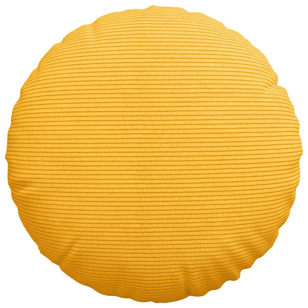vidaXL Poduszki na siedziska 2 pcs Jasnożółty Ø 40 cm
