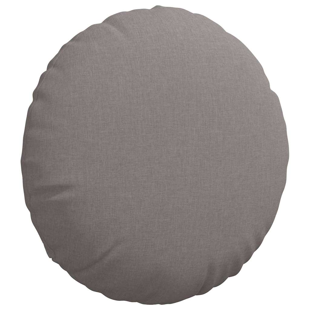vidaXL Poduszki na siedziska 2 pcs Ciemnoszary Ø50 x 19 cm tkanina