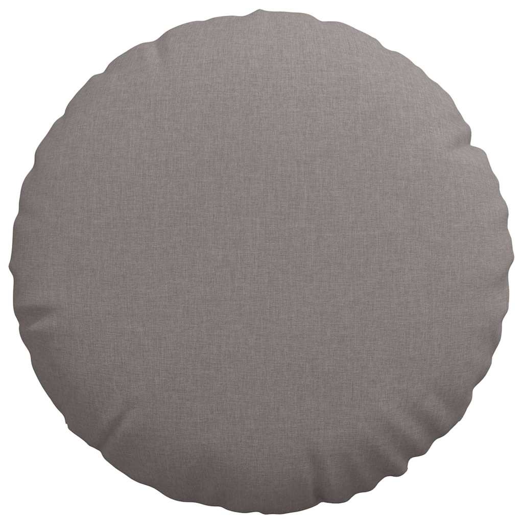 vidaXL Poduszki na siedziska 2 pcs Ciemnoszary Ø50 x 19 cm tkanina