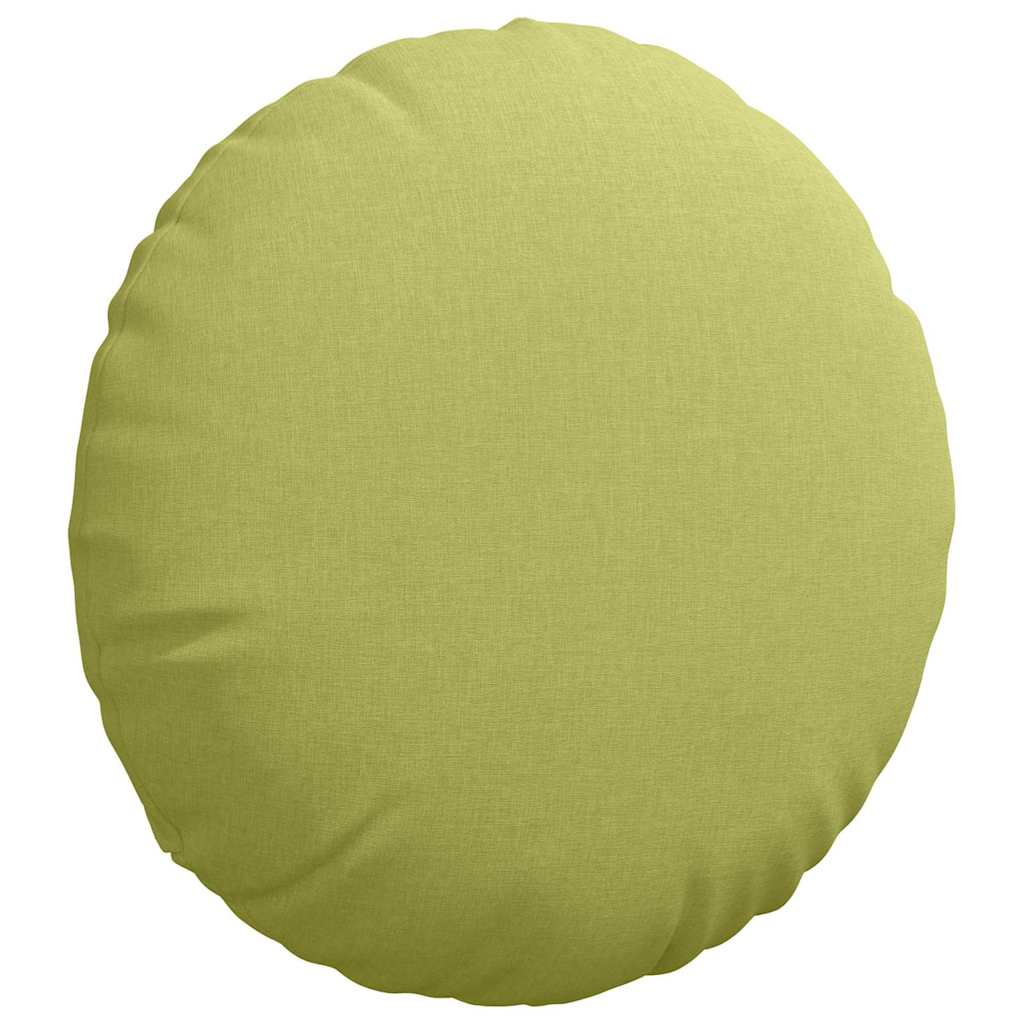 vidaXL Poduszki na siedziska 2 pcs Jasnozielony Ø50 x 19 cm tkanina