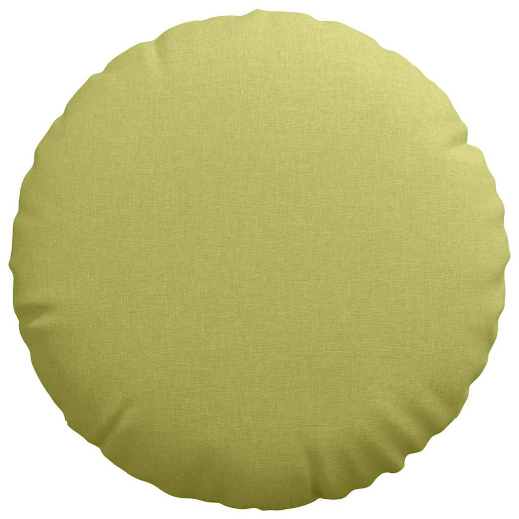 vidaXL Poduszki na siedziska 2 pcs Jasnozielony Ø50 x 19 cm tkanina