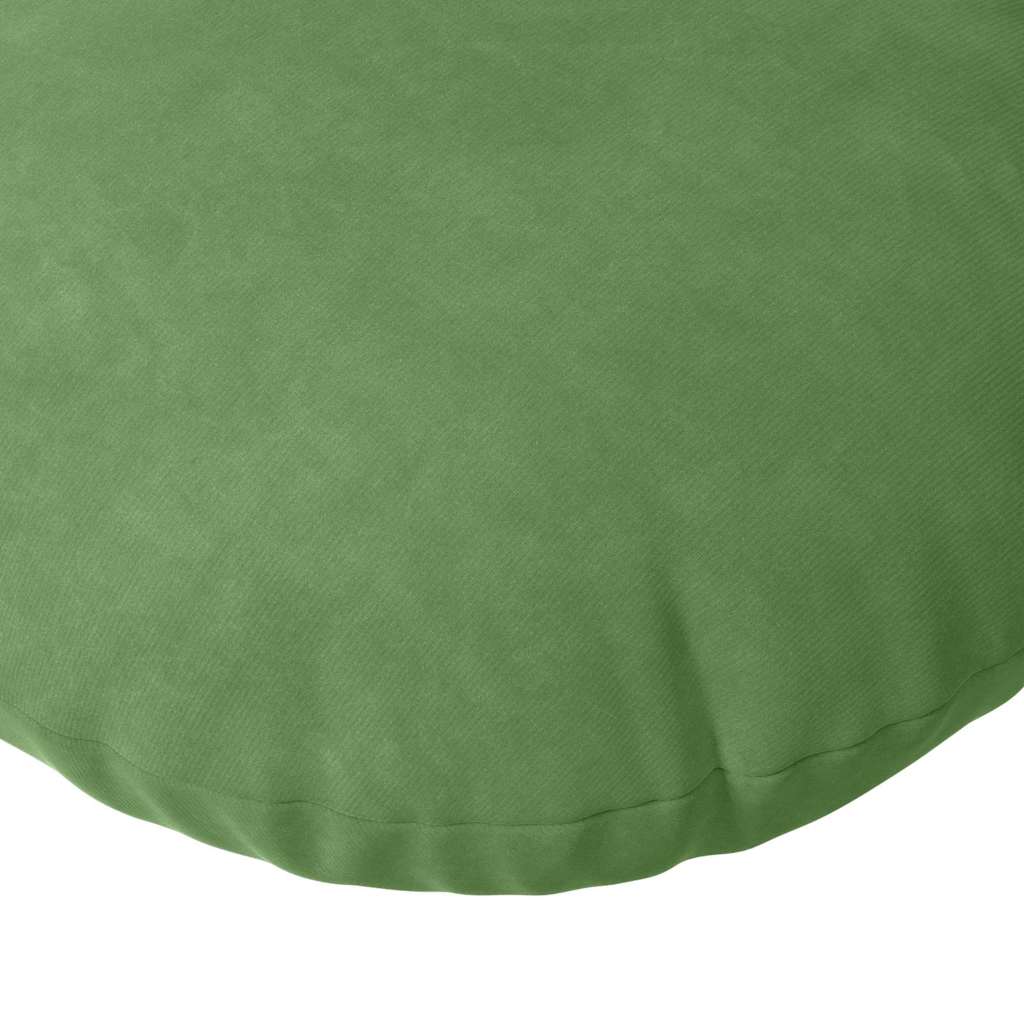 vidaXL Poduszki na siedziska 2 pcs Jasnozielony Ø50 x 19 cm Aksamit