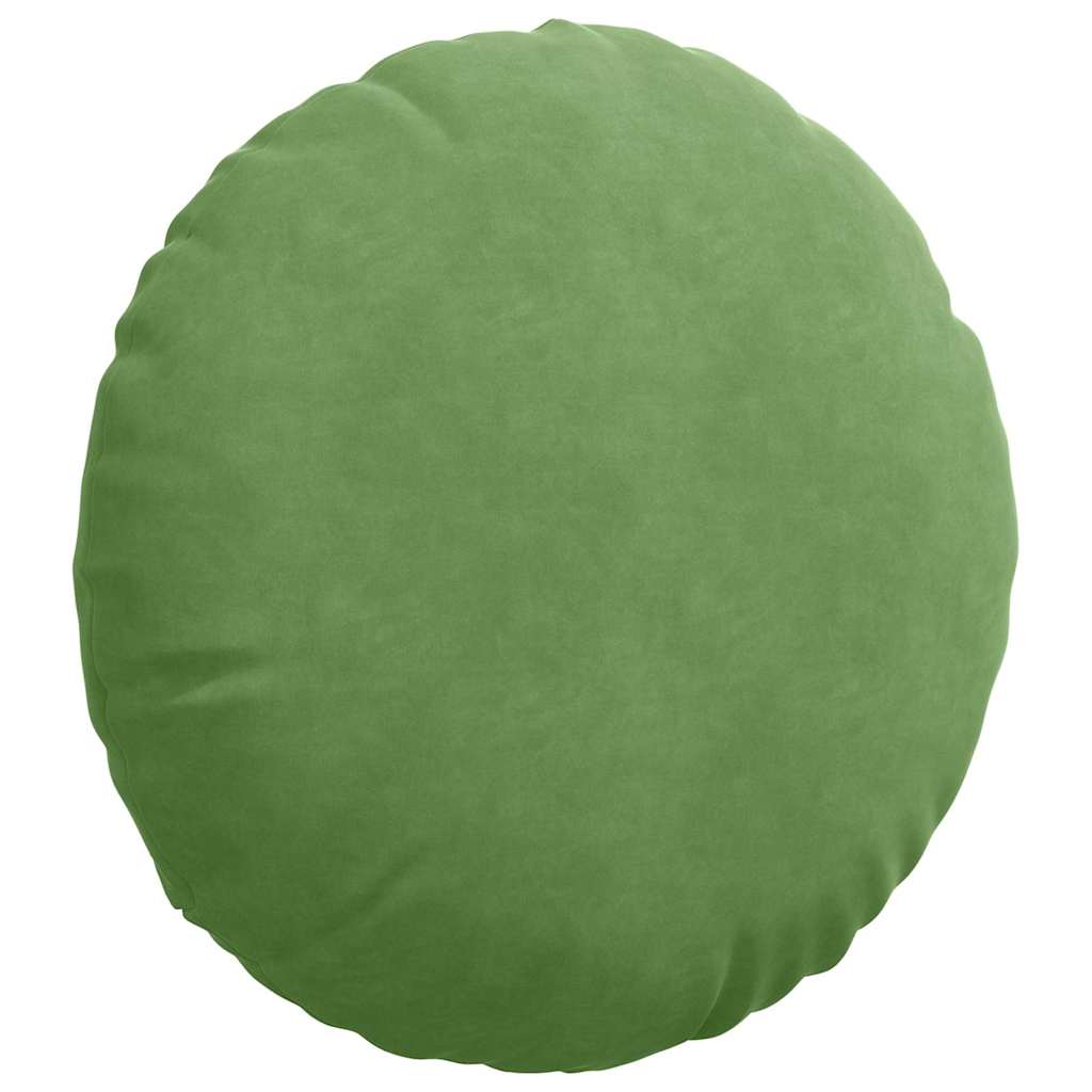 vidaXL Poduszki na siedziska 2 pcs Jasnozielony Ø50 x 19 cm Aksamit