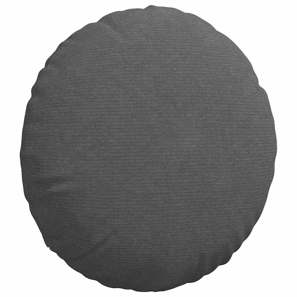 vidaXL Poduszki na siedziska 2 pcs Ciemnoszary Ø50 x 19 cm