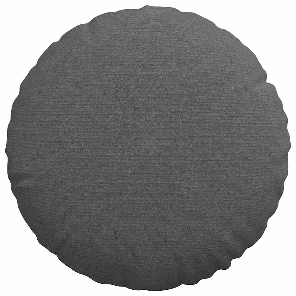 vidaXL Poduszki na siedziska 2 pcs Ciemnoszary Ø50 x 19 cm