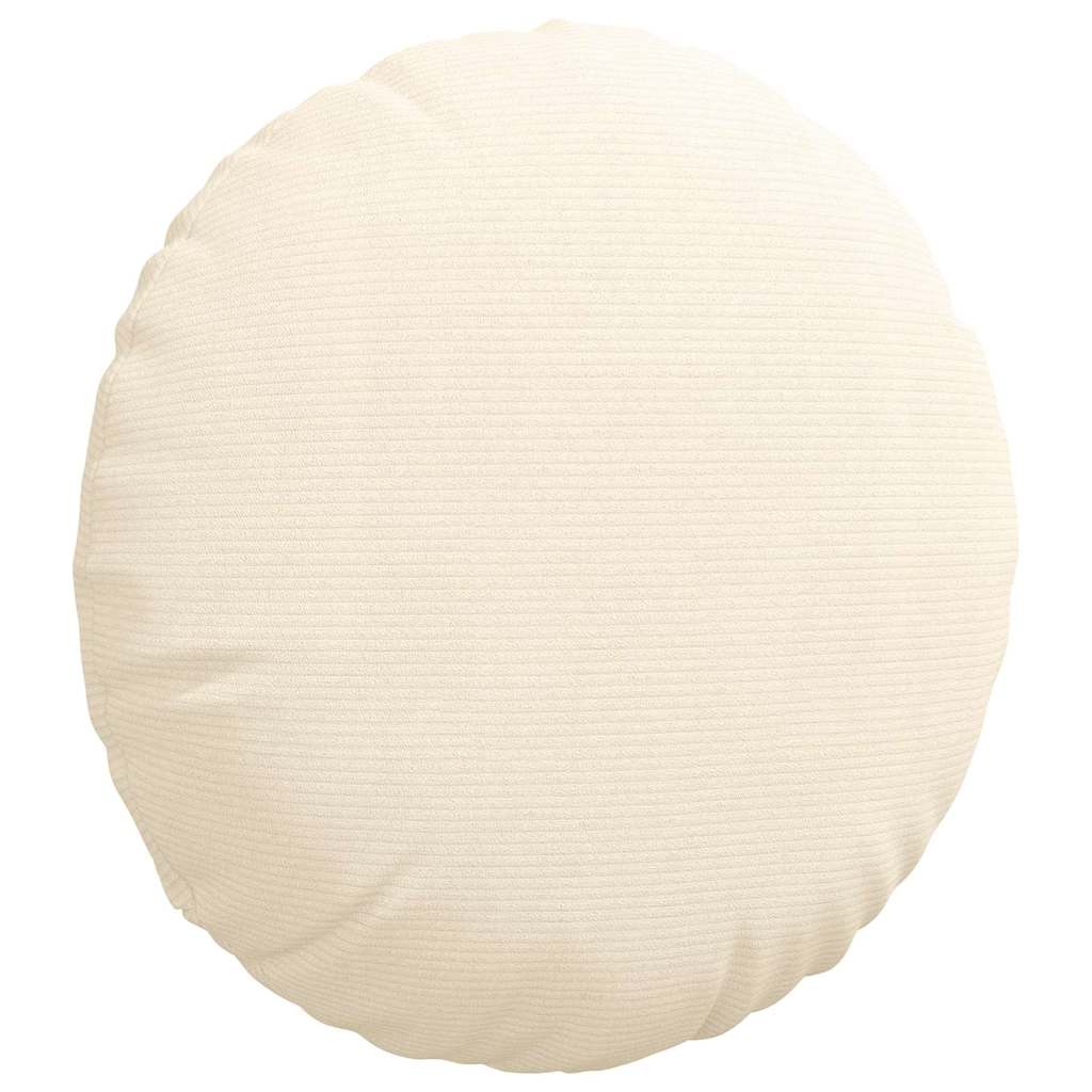 vidaXL Poduszki na siedziska 2 pcs Kremowy Ø50 x 19 cm