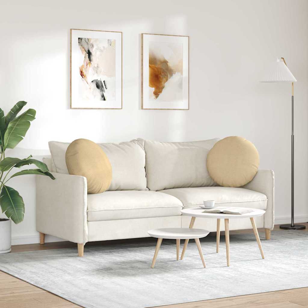 vidaXL Poduszki na siedziska 2 pcs Szary zielony Ø50 x 19 cm