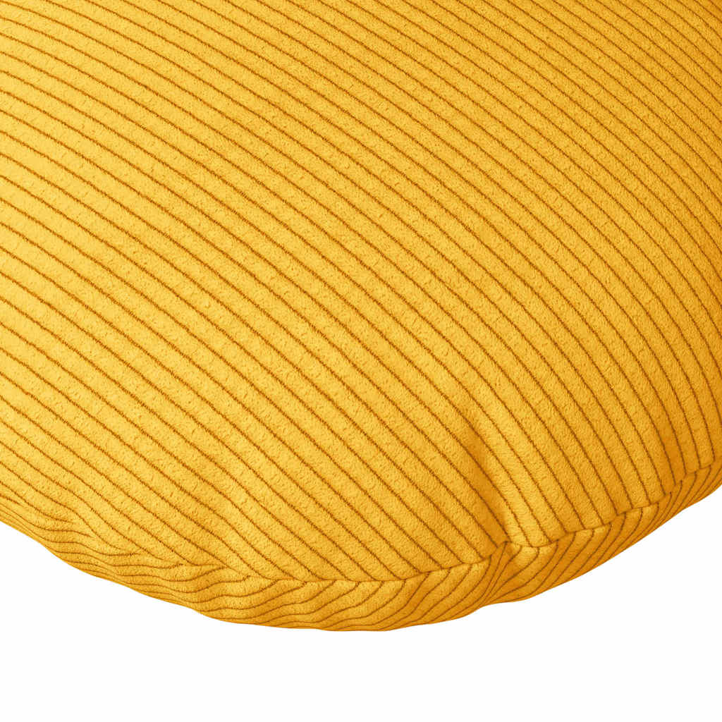 vidaXL Poduszki na siedziska 2 pcs Jasnożółty Ø50 x 19 cm