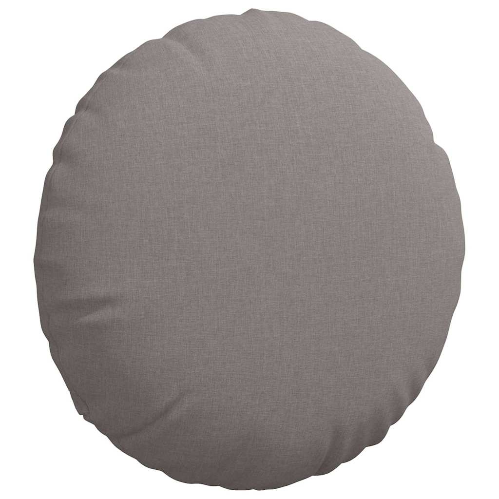 vidaXL Poduszki na siedziska 2 pcs Ciemnoszary Ø60 x 21 cm tkanina