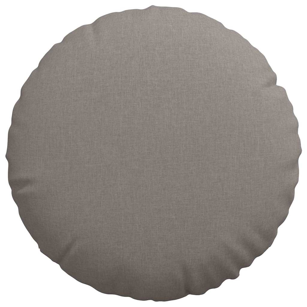 vidaXL Poduszki na siedziska 2 pcs Ciemnoszary Ø60 x 21 cm tkanina