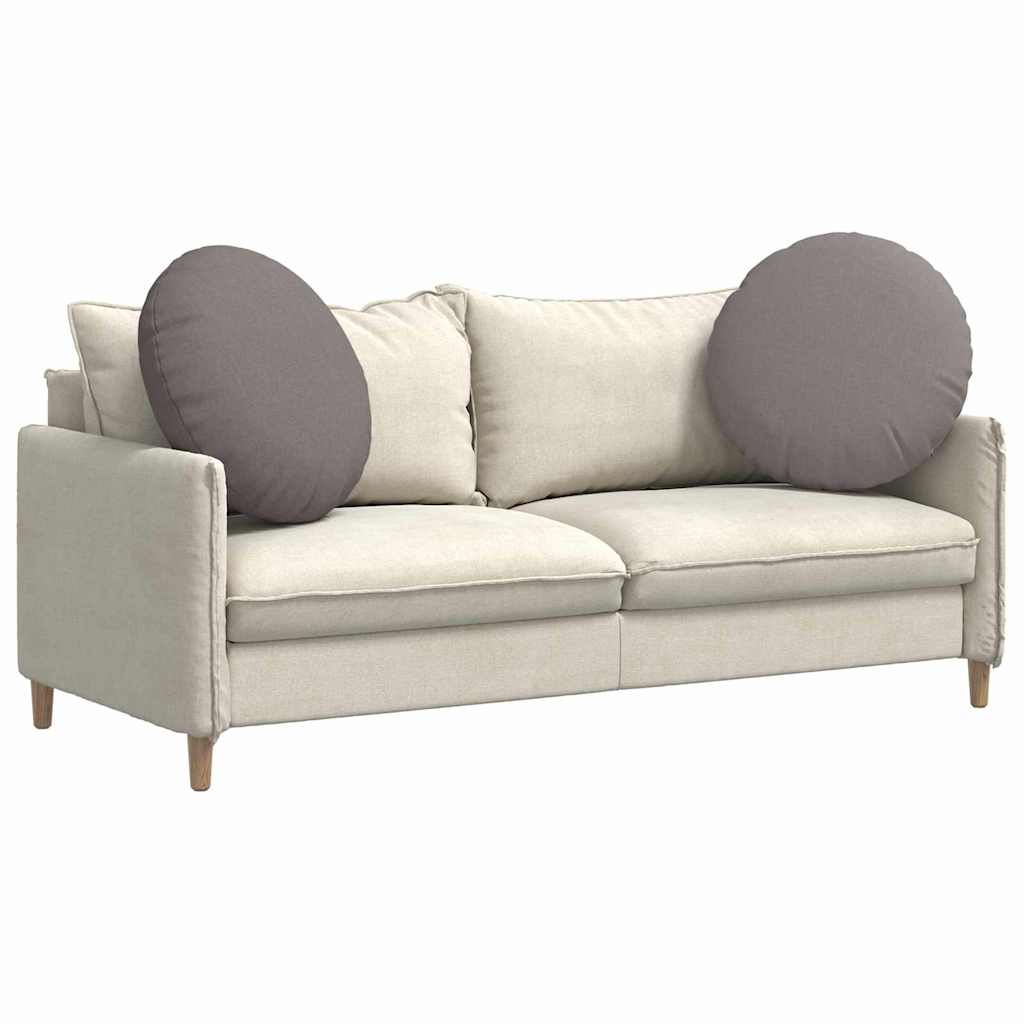vidaXL Poduszki na siedziska 2 pcs Ciemnoszary Ø60 x 21 cm tkanina