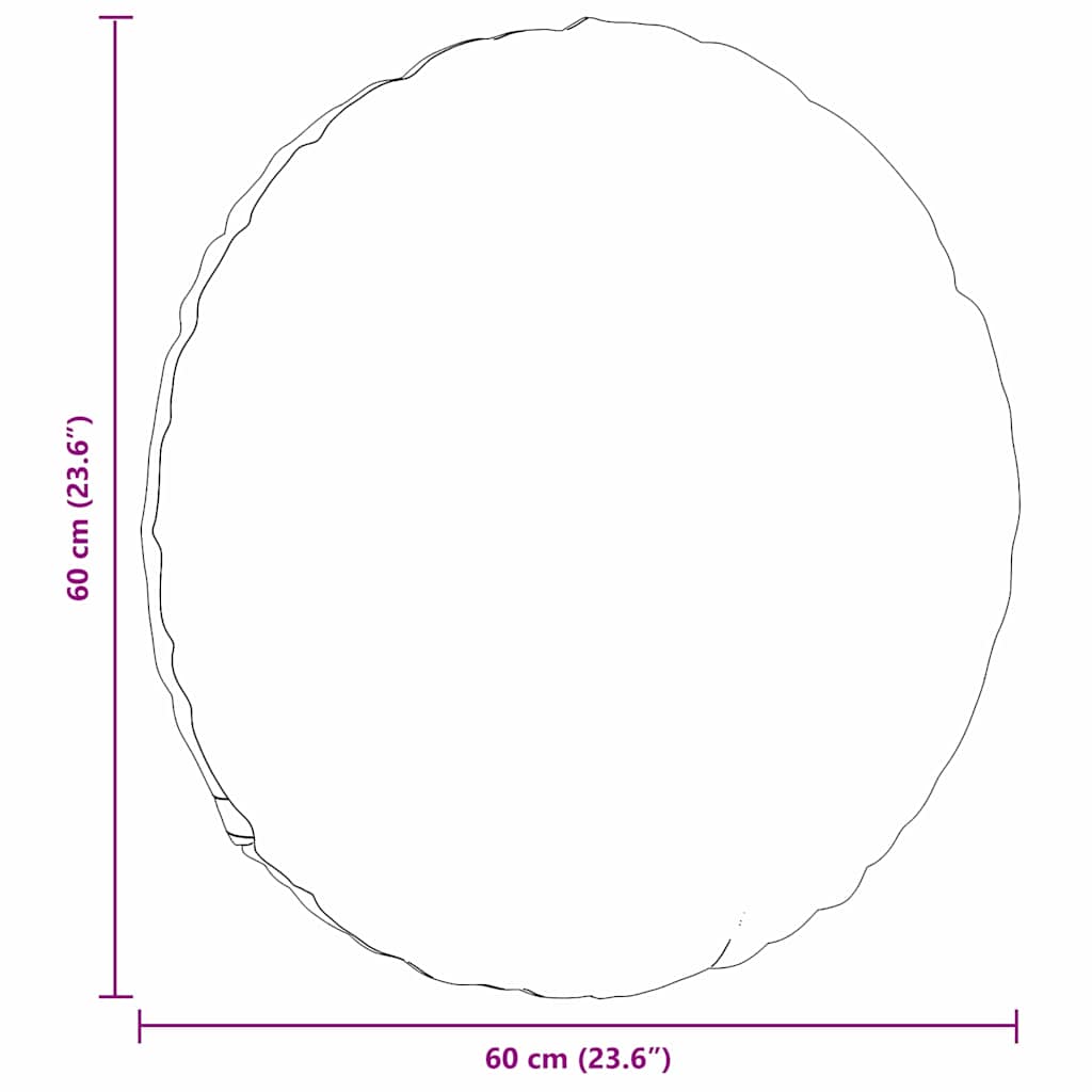 vidaXL Poduszki na siedziska 2 pcs Ciemnoszary Ø60 x 21 cm tkanina