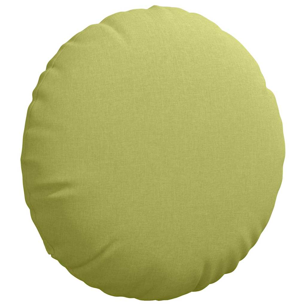 vidaXL Poduszki na siedziska 2 pcs Jasnozielony Ø60 x 21 cm tkanina