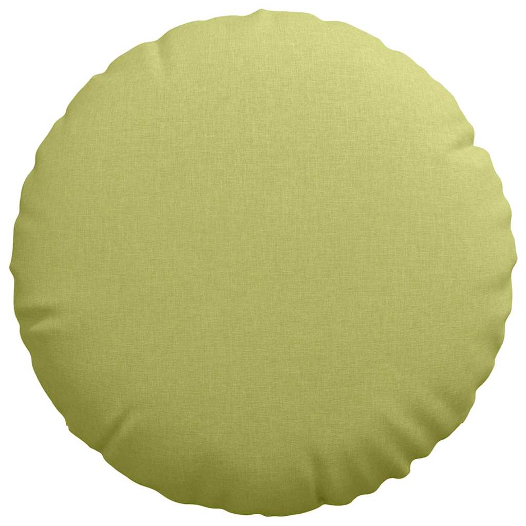 vidaXL Poduszki na siedziska 2 pcs Jasnozielony Ø60 x 21 cm tkanina