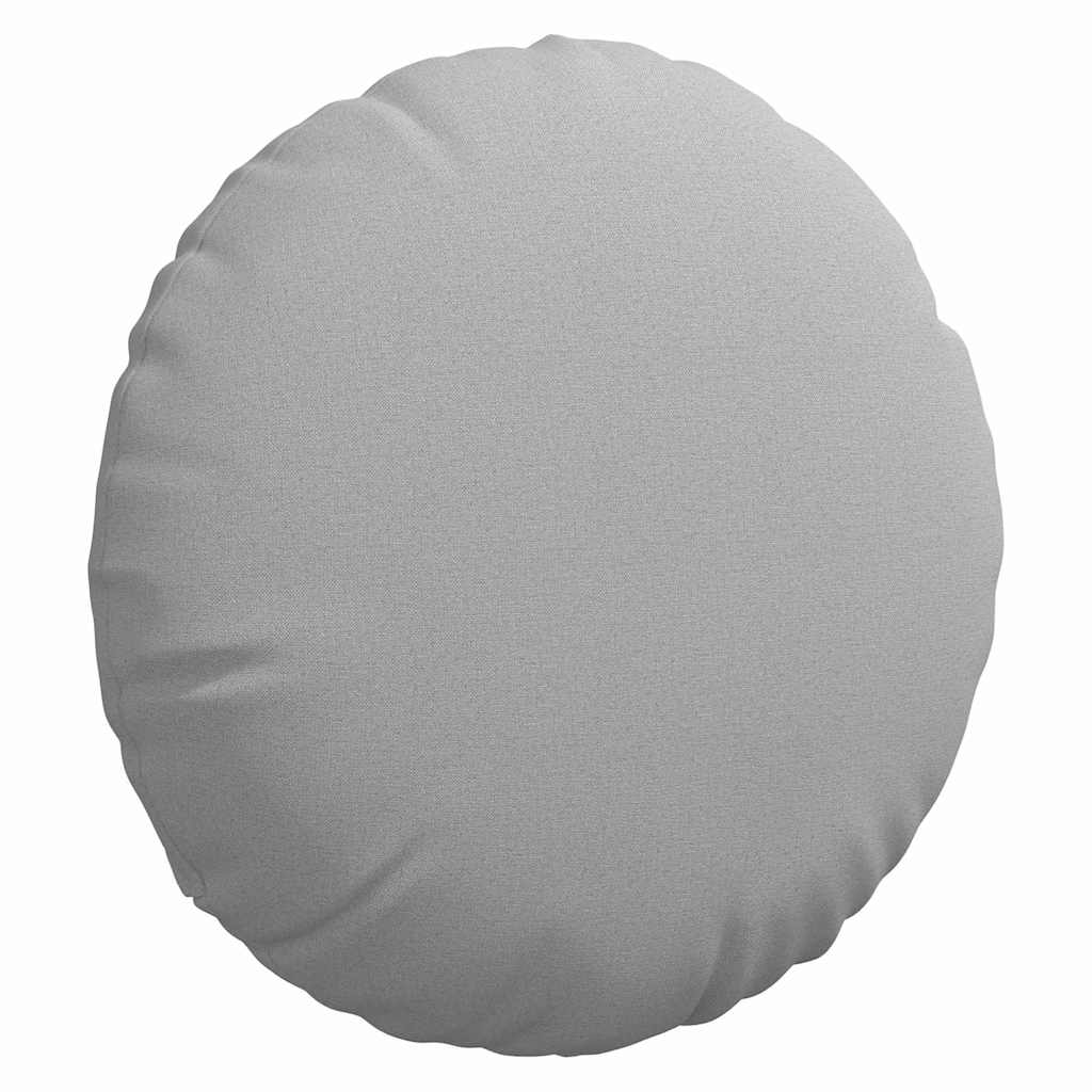 vidaXL Poduszki na siedziska 2 pcs Szary chmur Ø60 x 21 cm tkanina