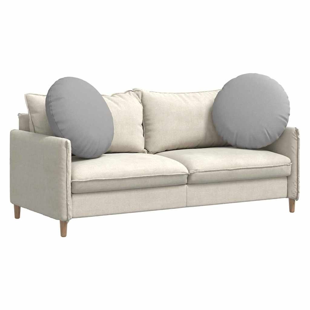 vidaXL Poduszki na siedziska 2 pcs Szary chmur Ø60 x 21 cm tkanina